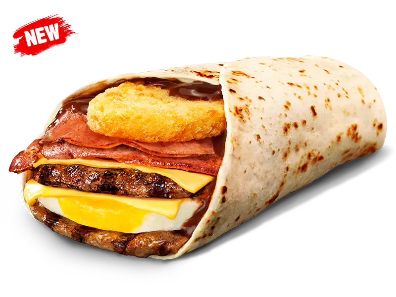 Mega BBQ Brekky Wrap Mega BBQ Brekky Wrap